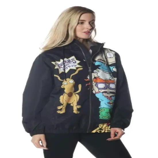 Members Only - Women's Chucky Placement Windbreaker Oversized Jacket image {3}