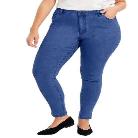 June + Vie by Roaman's Women&rsquo;s Plus Size Curvie Fit Skinny Jeans image {7}
