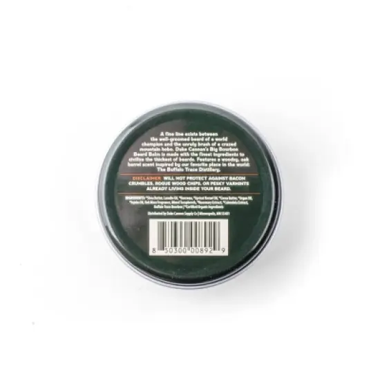 Duke Cannon Big Bourbon Beard Balm - Bourbon Oak Barrel Scent - Beard Balm for Men - Trial Size - 1.6 fl. oz image {2}