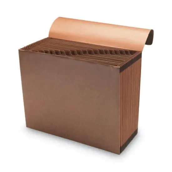 Smead TUFF Expanding Wallet, 21 Sections, Elastic Cord Closure, 1/21-Cut Tabs, Letter Size, Redrope image {6}