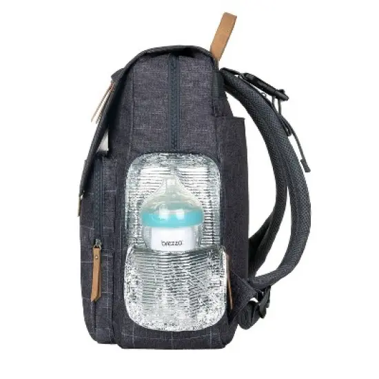 Eddie Bauer Cascade Plaid Diaper Bag - Gray image {4}