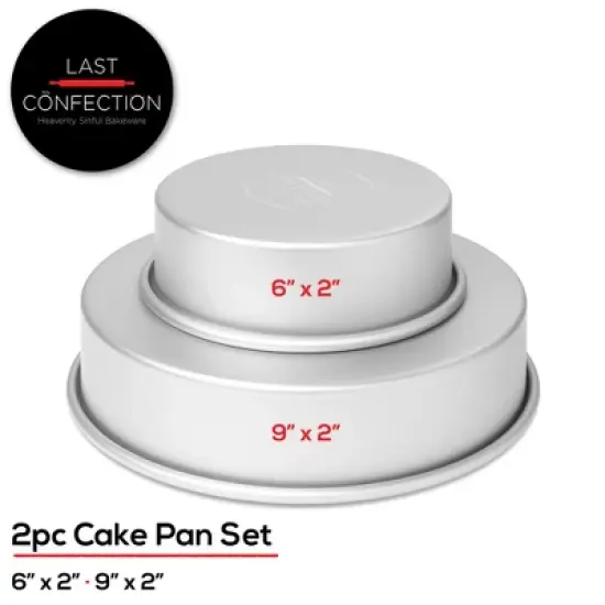 Last Confection 2pc Round Cake Pan Sets - Professional Bakeware image {1}