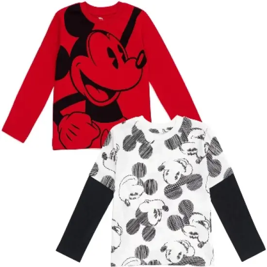 Disney Mickey Mouse 2 Pack T-Shirts Toddler to Big Kid image {11}