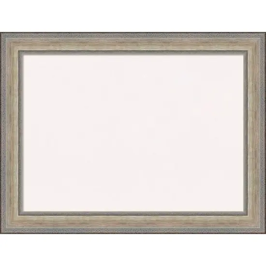 33"x25" Wood Frame White Cork Board Fleur Champagne Silver - Amanti Art image {10}
