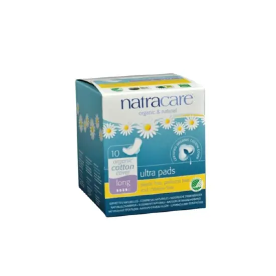 Natracare Organic Cotton Ultra Pads Long - 10 ct image {4}
