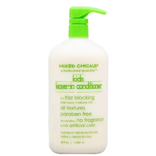 Mixed Chicks Kids (33 oz XXL LITER) Shampoo, Conditioner, Leave In Conditioner & Tangle-Tamer (4 piece Hair SET KIT) for Children image {3}