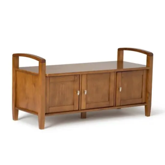 44" Norfolk Solid Wood Entryway Storage Bench - WyndenHall image {12}