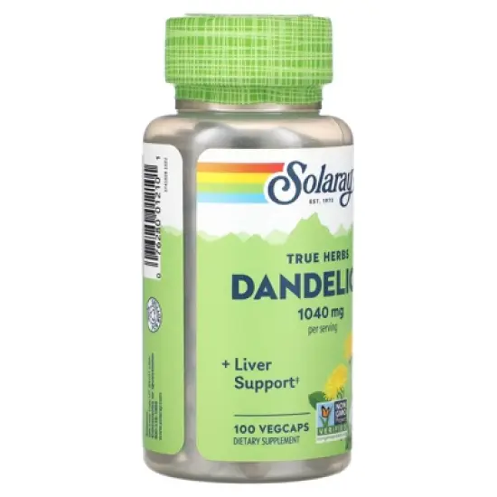 Solaray True Herbs, Dandelion, 100 VegCaps (520 mg per Cap) image {3}