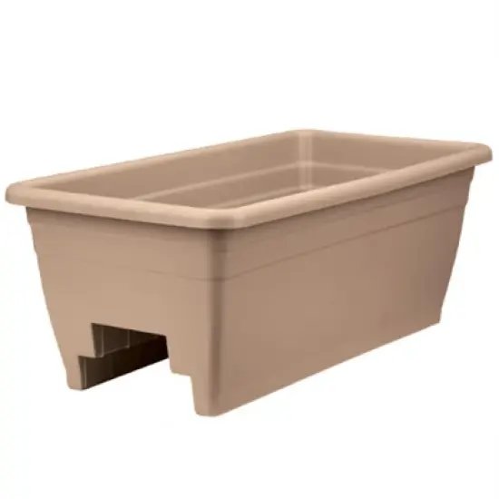 The HC Companies Plastic Rail Planter, 24in image {3}