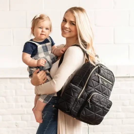 TWELVElittle Companion Diaper Bag - Black image {2}