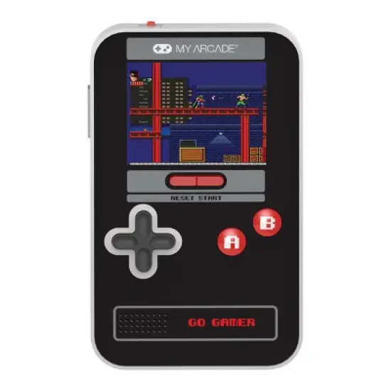 My Arcade Go Gamer Classic 300-in-1 Handheld Video Game System (Black and Red) image {1}