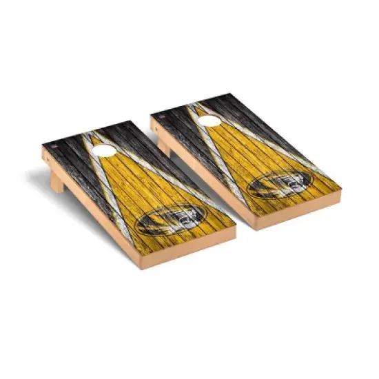 NCAA Missouri Tigers Premium Cornhole Board Triangle Weathered Version image {1}
