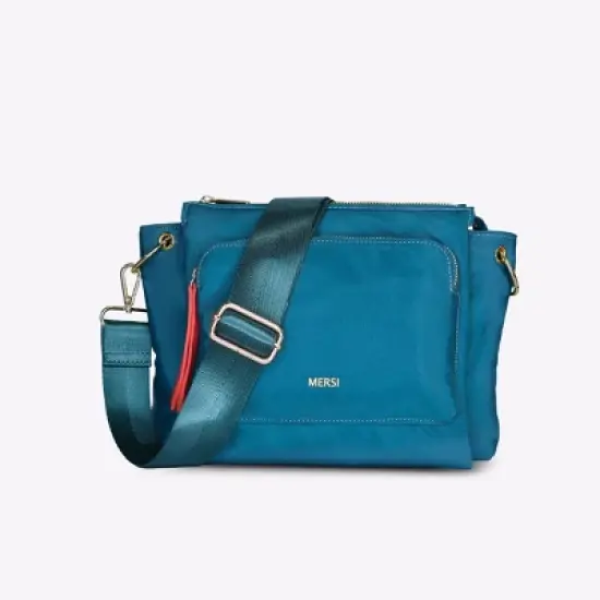 MERSI Erin Nylon Multi-Compartment Crossbody Bag image {8}