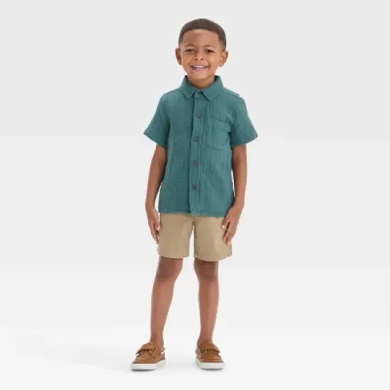 Toddler Boys' Double Weave Woven Shirt - Cat & Jack&trade; image {2}