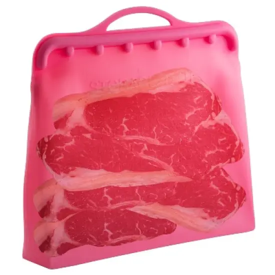 Reusable Silicone Food Storage Bags 4Pack Multipurpose 1 Gallon Storage Bag, Dishwasher Safe, Plastic and BPA Free Innovative Technology Products Corp image {4}