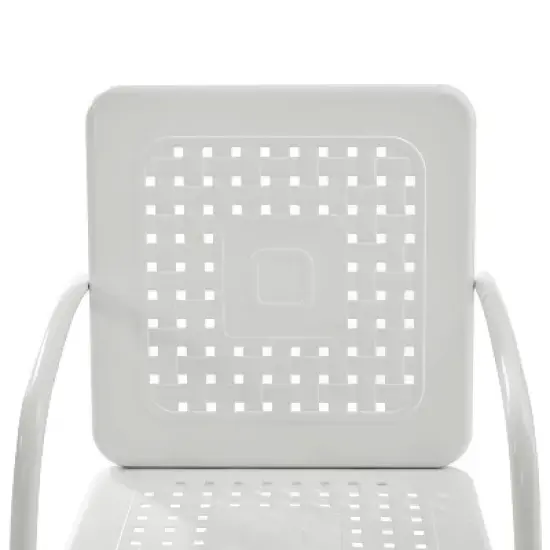 Bates 3pc Outdoor Chair Set - White - Crosley image {4}