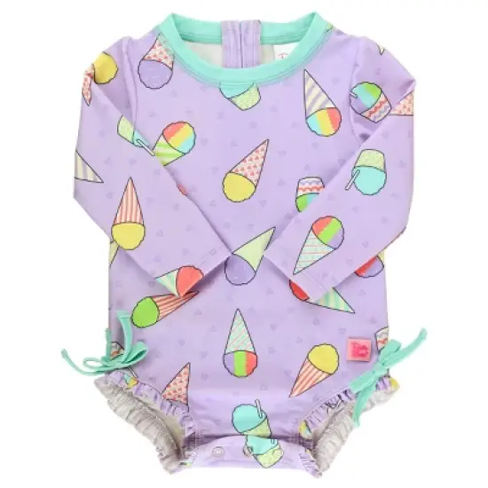 RuffleButts Baby Girls Long Sleeve One Piece image {7}