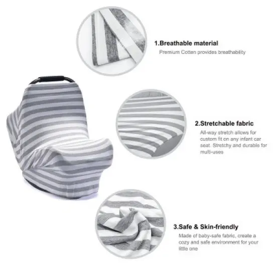 SpringBud Breastfeeding Nursing Cover Compatible with Car Seats image {5}