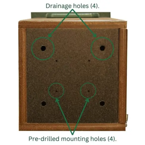 JCS Wildlife Recycled Poly Lumber Wood Duck House image {5}