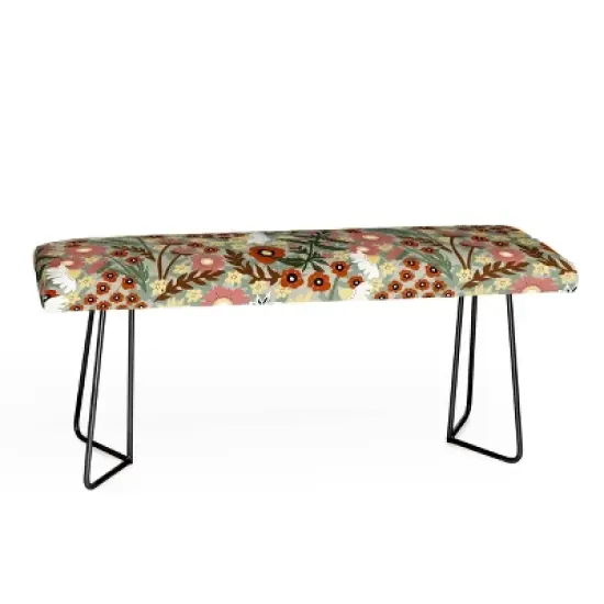 Marta Barragan Camarasa The Leafy Garden Bench - Deny Designs image {4}
