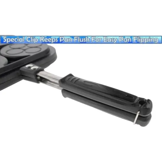 5 Star Super Deals Pancake Pan Maker - Double Sided Nonstick 4 Small Decorative Mold Designs for Perfect Eggs, French Toast, Omelette, Flip Jack image {2}