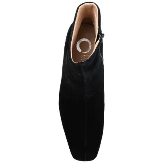 Journee Collection Womens Hazara Square Toe Block Heel Ankle Booties image {3}