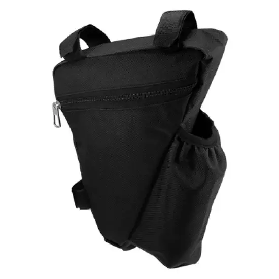 Unique Bargains Triangle Frame Storage Bag with Bottle Holder for Mountain Bicycle 8.66"x7.48"x2.36" image {6}
