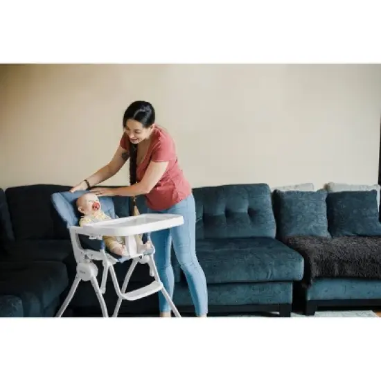 Joovy Nook NB High Chair Compact Fold Reclinable Seat - Slate image {7}