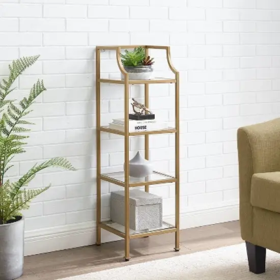 40" Aimee Short Etagere Gold - Crosley image {6}
