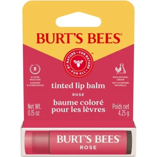Burt's Bees Tinted Lip Balm - Rose - 0.15oz image {12}