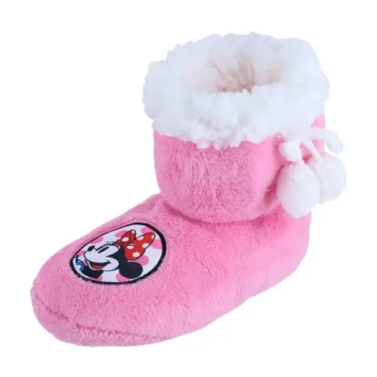 Textiel Trade Kids' Disney Minnie Mouse Solid Bootie Slipper image {3}