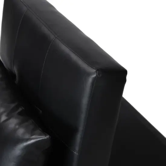 Folding Ottoman Sofa Bed BLACK image {14}