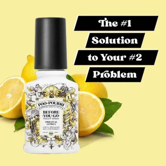 Poo-Pourri Before-You-Go Original Citrus, Lemon, Bergamot and Lemongrass Toilet Spray image {2}