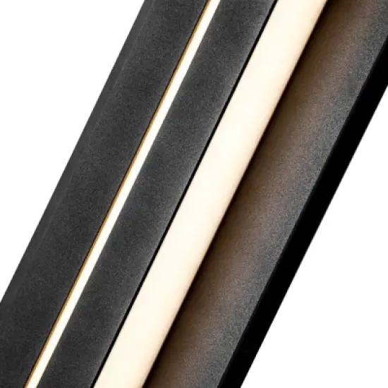 Rennnsan Brilore 17"H Hardwired Rectangle Modern LED Dimmable Outdoor Wall Sconce in Black image {8}