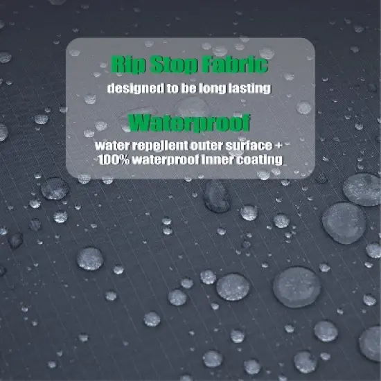 F&J Outdoors Premium Waterproof Outdoor Patio Egg Chair Cover, Gray, 45" x 70" x 45" image {3}