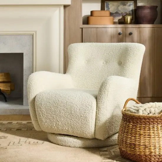 Kessler Swivel Chair Cream - Threshold&trade; designed with Studio McGee image {1}