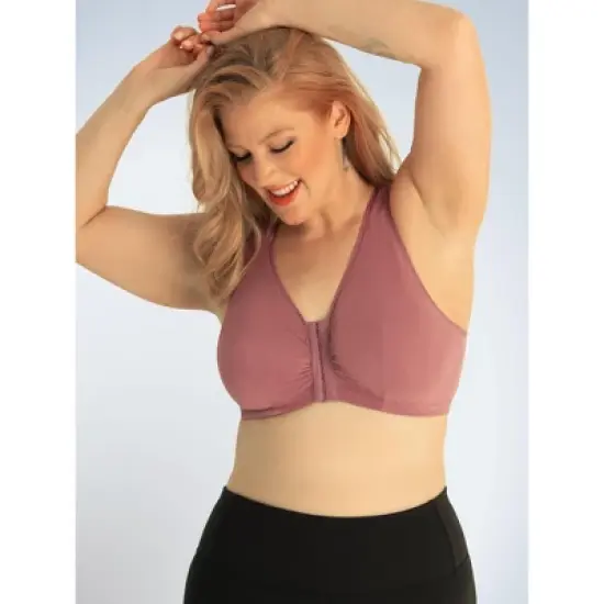 Leading Lady The Meryl - Cotton Front-Closure Comfort & Sleep Bra image {8}