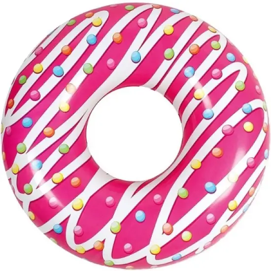 Sorbus Donut Inflatable Pool Float - Perfect Lounger, Raft, Lakes, Beaches, and Rivers - Great for Backyard, Pool Parties, Picnics, & More image {1}