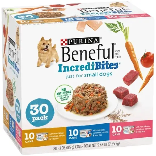 Beneful Incredibites with Chicken, Salmon and Beef Wet Dog Food - 30ct image {2}