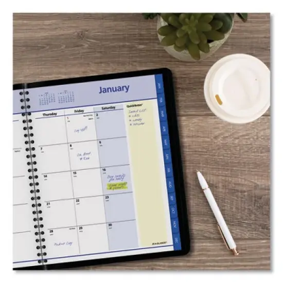 QuickNotes Monthly Planner, 8.75 x 7, Black Cover, 12-Month (Jan to Dec): 2026 image {4}