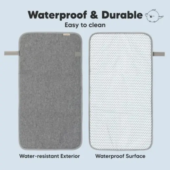 KeaBabies Swift Diaper Changing Pad, Portable Waterproof Diaper Changing Pad for Baby, Travel Changing Pad for Diaper Bag image {3}