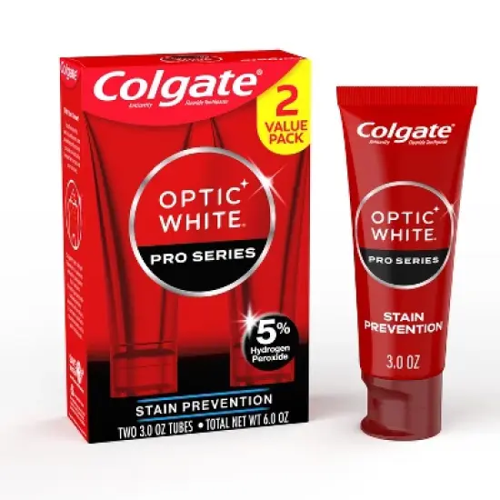 Colgate Optic White Pro Series Stain Prevention Hydrogen Peroxide Toothpaste - 3oz image {15}