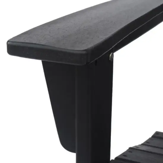 HDPE Adirondack Chair, Weather-Resistant Outdoor Patio Armchair, Modern Plastic Lounge Chair for Garden or Deck &ndash; Cuddlewood image {6}