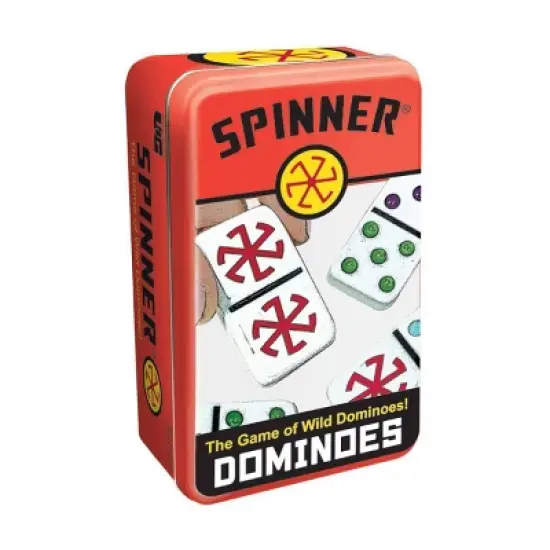 Spinner - The Game of Wild Dominoes! Board Game: Includes Storage Tin, Instructions, for 1-8 Players, Problem Solving image {12}