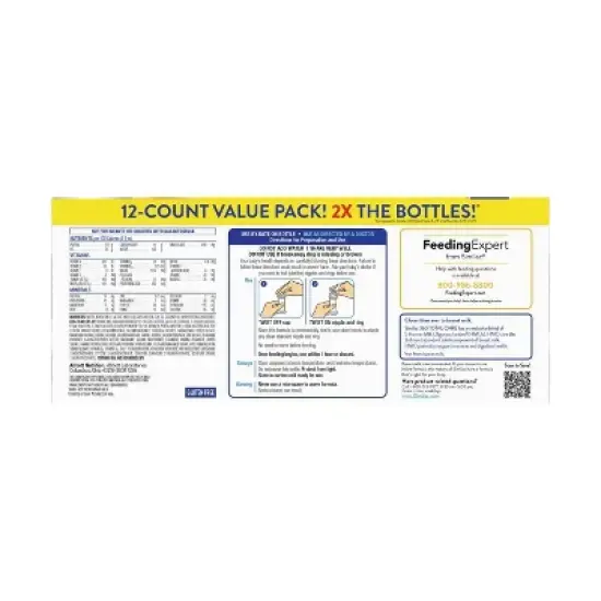 Similac 360 Total Care Non-GMO Ready to Feed Infant Formula Bottles - 2 fl oz Each/12ct image {1}
