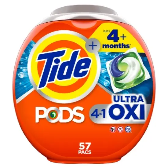Tide Pods Ultra Oxi Laundry Detergent Pacs image {14}