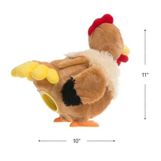 HearthSong Plush Musical Egg-Laying Hen with Three Eggs image {3}