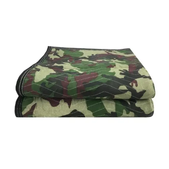 UBMOVE Pack of 2 Camouflage Moving Blankets 65lbs/doz image {1}