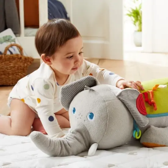 HABA Discovery Elephant - Oversized Plush Sensory Activity Toy for Baby Nursery's - Ages 6 Months + image {6}