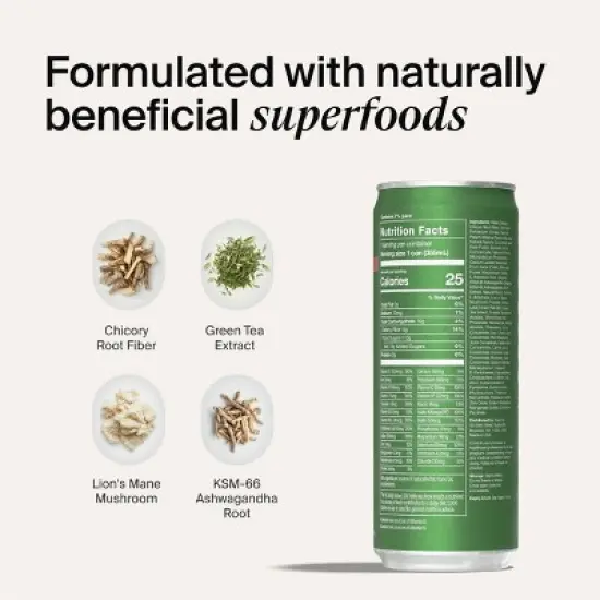 Huel RTD Daily Greens Peach Hibiscus Drink - 12 fl oz image {4}